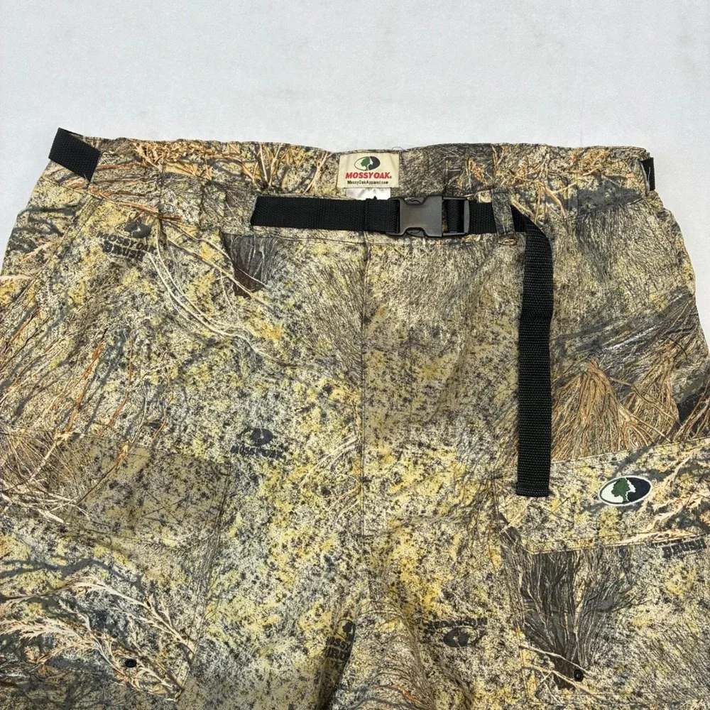 Mossy Oak Treklite Pants Mens XL Camo Convertible Zip Off Brush Hunting Cargo